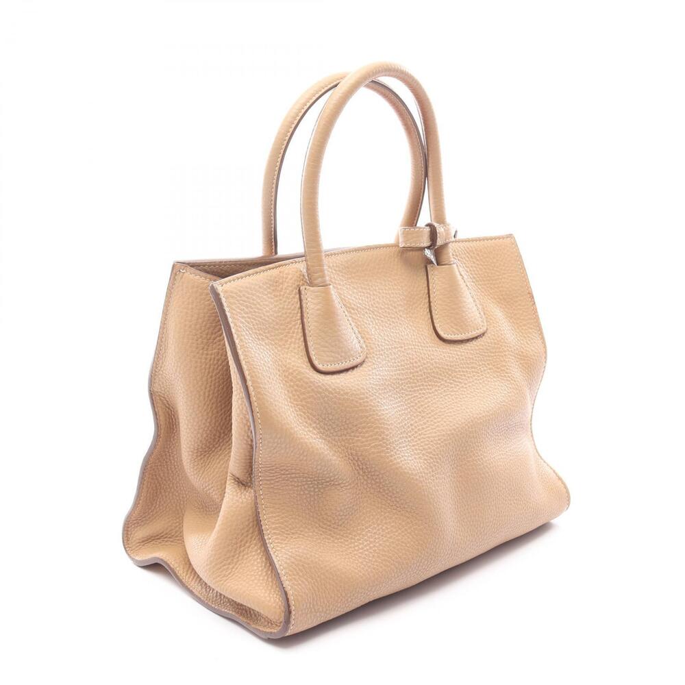 Prada leather beige Handbag Vitello DAINO Tan